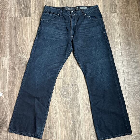 Vintage Levis SilverTab LTD jeans Boot cut size 38x32 dark washed skater - Picture 2 of 11